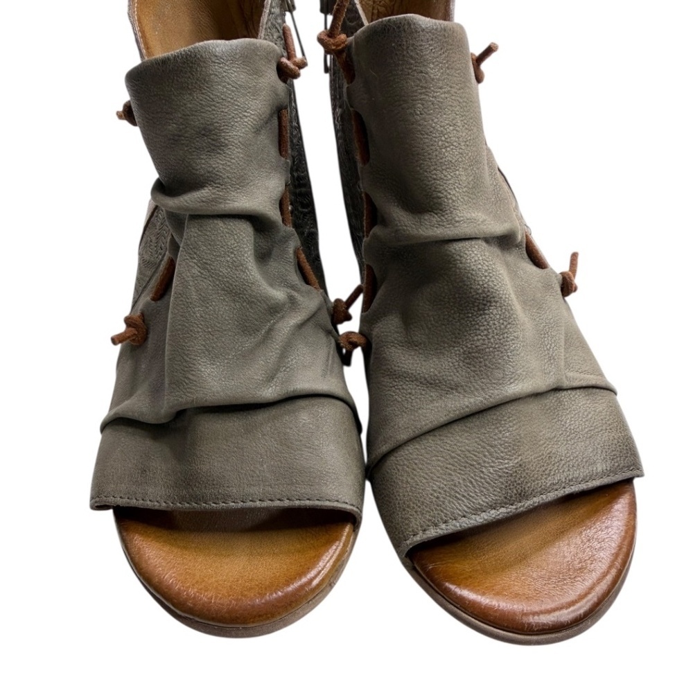 Miz Mooz Celia Ruched Leather Bootie - Picture 12 of 13